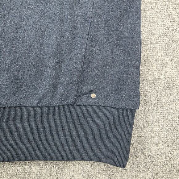 prAna Sweater Dress Womens Small Blue Heather Nautical Cozy Up Terry Pockets - Picture 16 of 16